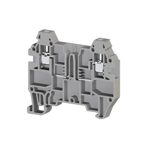 Клеммник с возможностью установки картриджа, 2,5 мм.кв, (серый); AVK 2.5F, фото 1