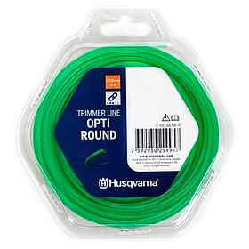 Леска триммерная Husqvarna Opti Round 15м*2.0мм 597 66 88-10