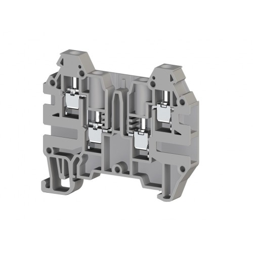 Клемма 4-х выв., с зоной размыкания, 2,5 мм.кв., (серая); AVK 2.5 CF, фото 1