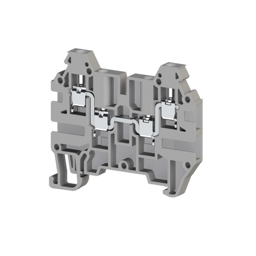 Клеммник 4-х выводной, 2,5 мм.кв., (серый); AVK 2,5 CC, фото 1