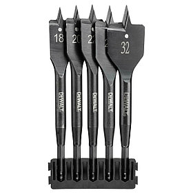 Набор перьевых сверл по дереву в кейсе DeWALT 18-32мм 5шт. DT70832-QZ