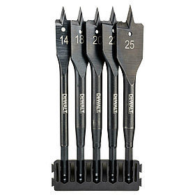 Набор перьевых сверл по дереву в кейсе DeWALT 14-25мм 5шт. DT70833-QZ