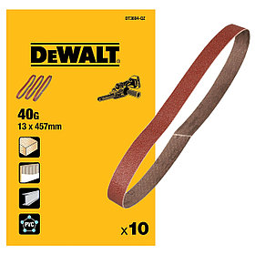 Лента шлифовальная DeWALT 13х457мм 40G 10шт. DT3604-QZ