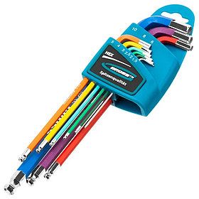 Набор ключей имбусовых GROSS HEX 1.5x10мм 9шт. 16400