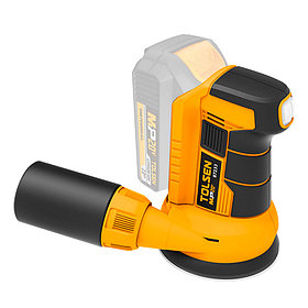 Машина шлифовальная орбитальная аккумуляторная Tolsen 20В Li-Ion Б/А 125мм 87233