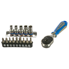 Набор бит и головок с трещоткой KING TONY 15шт. 2515MR