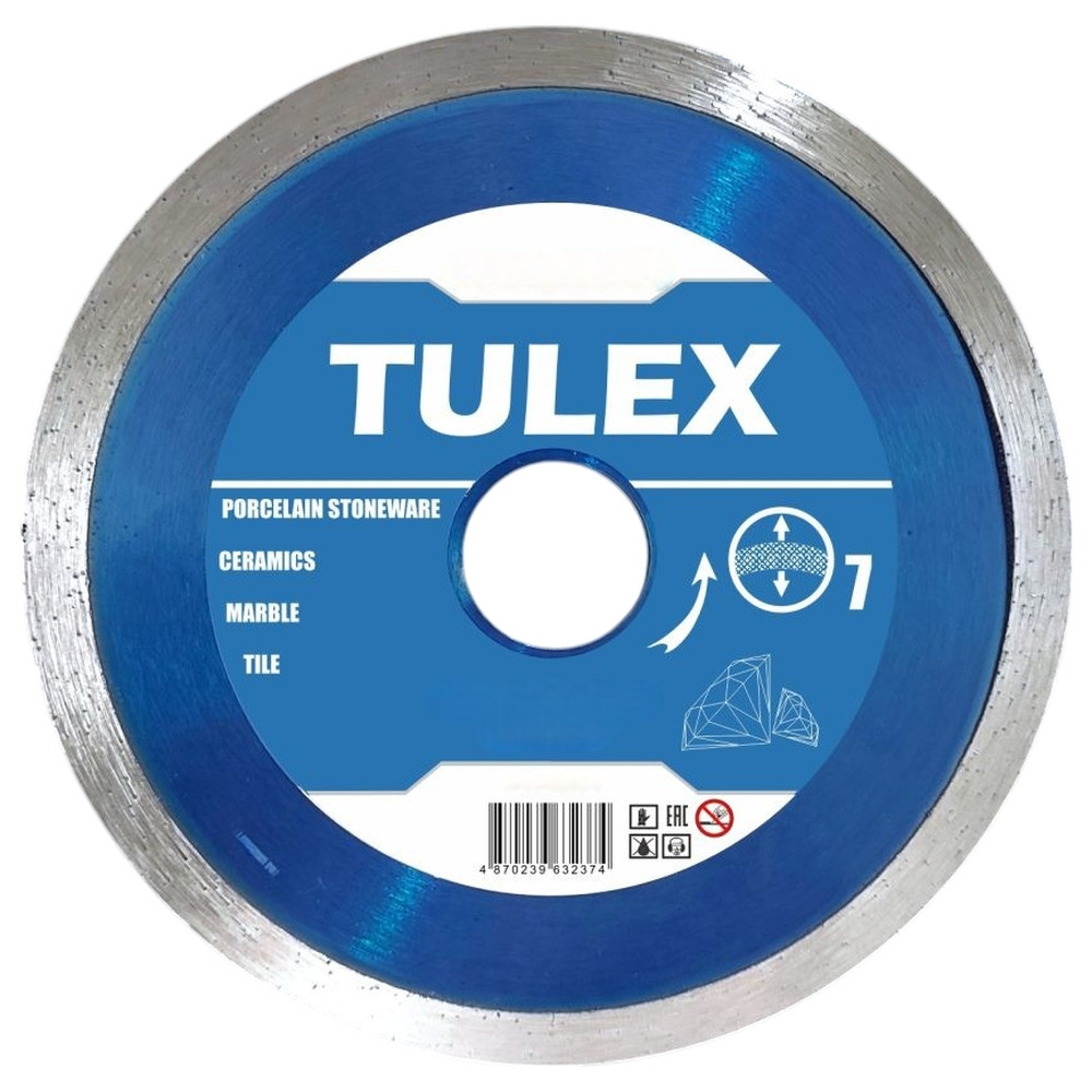 Диск алмазный сплошной TULEX 115х22.2мм 8013115, фото 1