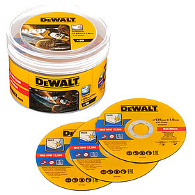 Набор дисков в пластиковом ведерке DeWALT 125х1х22.23мм 50шт. DT20598-QZ