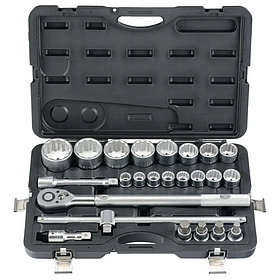 Набор инструмента с 6-гранными головками FORCE 3/4" 24шт. 6241-5