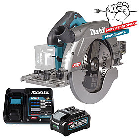 Аккумуляторная дисковая пила Makita "XGT" по дереву HS011GZM101