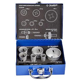Набор коронок биметаллических ЗУБР "ЭКСПЕРТ" 22-67мм 6шт. 29531-H6-2