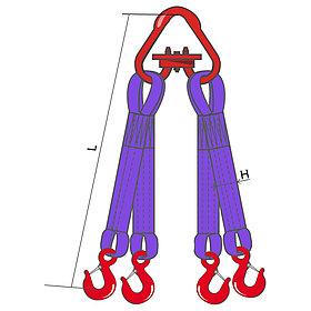 Строп текстильный TOR 4СТ 2.1т 4м 30мм 1011638