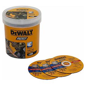 Набор дисков отрезных DeWALT FASTCUT 125х1х22.22мм 100шт. DT20540-QZ