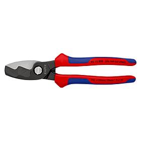 Кабелерез KNIPEX с двухкомпонентной рукояткой 200мм 9512200