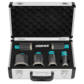 Набор алмазных коронок BIHUI "Turbo" 25-68мм 6шт. DBDMS6