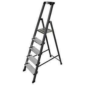 Стремянка анодированная KRAUSE "MONTO" SECURO 1х5 126436