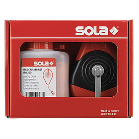 Шнур малярный для отбивки и порошок меловый красный SOLA CLP 30 SET R 66110642