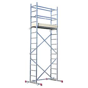 Подмости монтажная передвижная универсальная KRAUSE CORDA 2x15 5м 916129