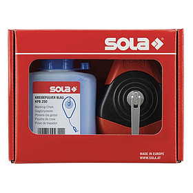 Шнур малярный для отбивки и порошок меловый синий SOLA CLP 30 SET B 66110643