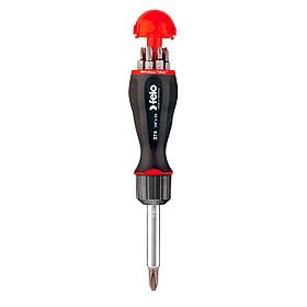 Отвертка Felo с реверсивным механизмом с набором бит SL, PH, PZ 8шт. 37400405