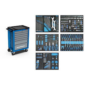 Инструментальная тележка AutoMeister TM67N-229 + набор инструмента 229шт. T15229E