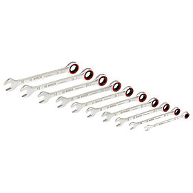 Набор гаечных ключей с трещоткой Bosch 10шт. 1600A02AU0