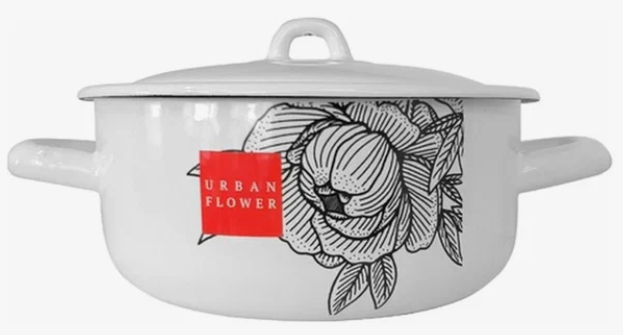 Кастрюля 1,45л С-16072/4Э Urban flower, фото 1