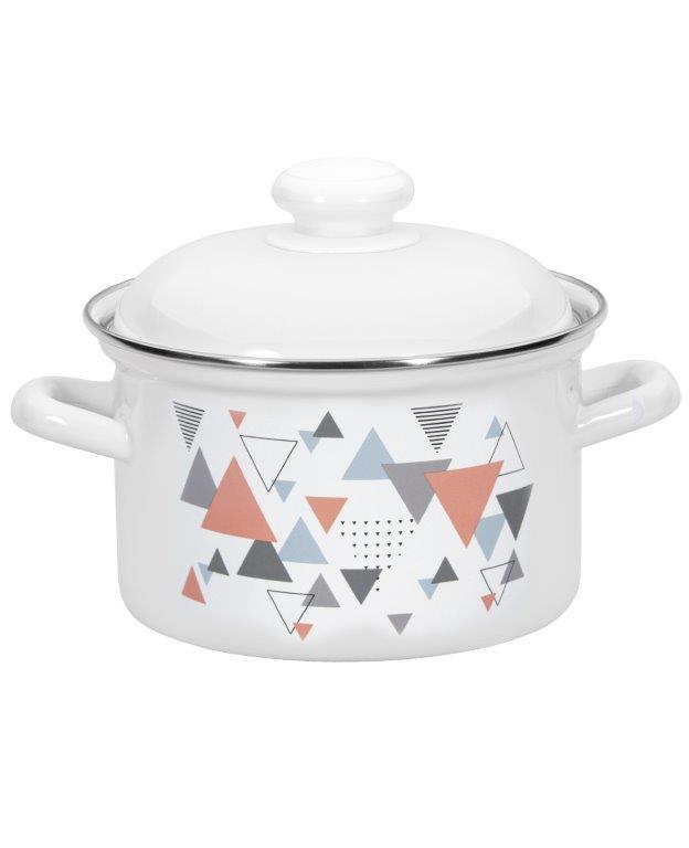Кастрюля 6л С-1618АП2/4 Треугольники, фото 1