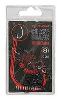 Крючки "Volzhanka Curve Shank Teflon" # 8 (10шт/уп)