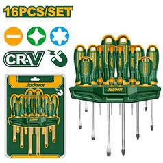 JDSS1416, JADEVER, НАБОР ОТВЕРТОК ИЗ 16 ШТ.