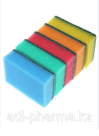 Губка для посуды в уп 5 шт, фото 1