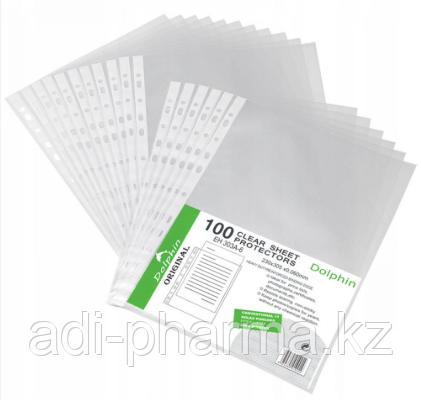 Файл-вкладыш Dolphin Original А4, 100 шт, фото 1