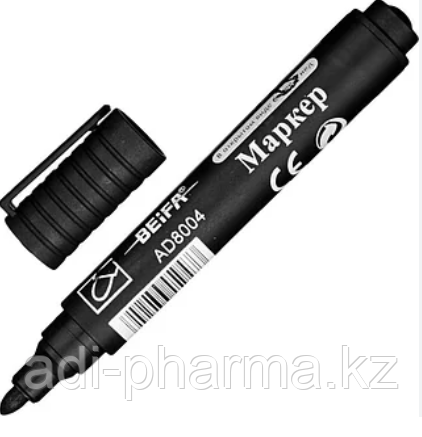 Маркер 1 шт, 1 мм, черный, фото 1