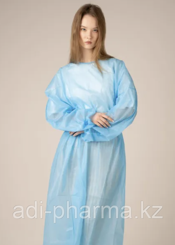 Медицинский одноразовый халат нестерильный 40 гр, фото 1