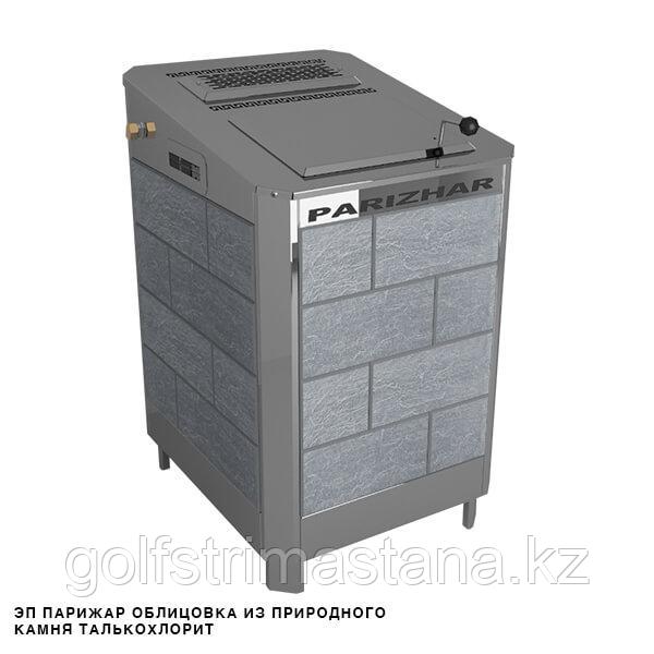 Печь-каменка (до 8 м3) с парогенератором «ПАРиЖАР» 6,25 кВт, облицовка - талькохлорит "Антик"