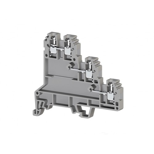 Клеммник 3-х ярусный для датчиков, 2,5мм.кв., (серый); PUK 3S, фото 1