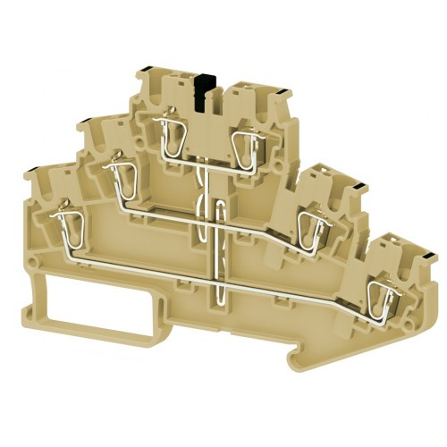 Пружинная клемма серии  SRD 2,5-3FK (Бежевый), фото 1