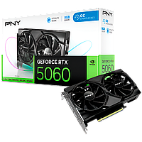 PNY Video Card NVidia GeForce RTX 5060 8GB Overclocked Dual Fan DLSS 4