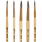 Набор кистей ArtSpace, 5шт., белка, круглые, № 1, 2, 3, 4, 5, блистер, фото 4