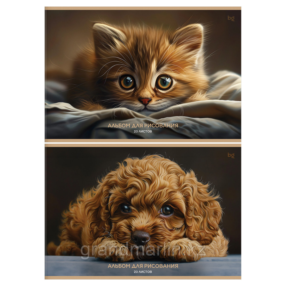 Альбом для рисования 20л., А4, на скрепке BG "Дружок", фото 1