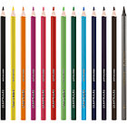 Карандаши цветные пластиковые Красин "Эволюция", 12цв.+1 ч/г HB, заточен., картон, европодвес, фото 2