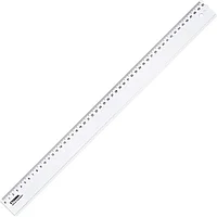 Линейка 50см СТАММ, пластиковая, прозрачная, бесцветная (ЛН-31439)
