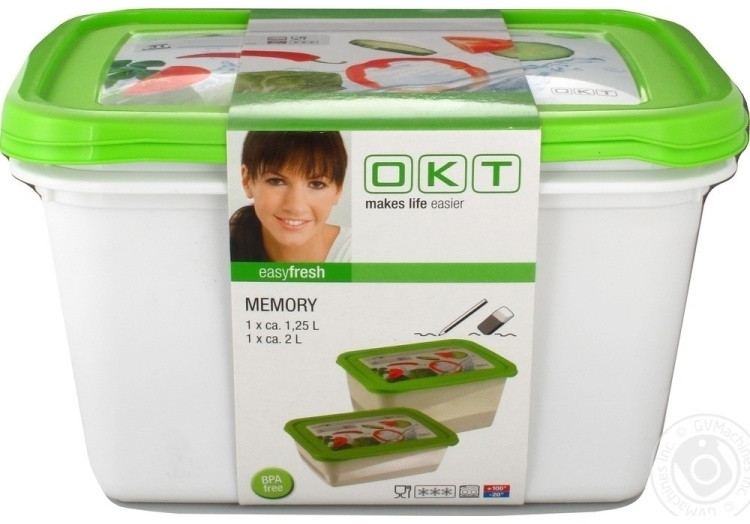 Ёмкость 1,25+2л "Memory" OKT