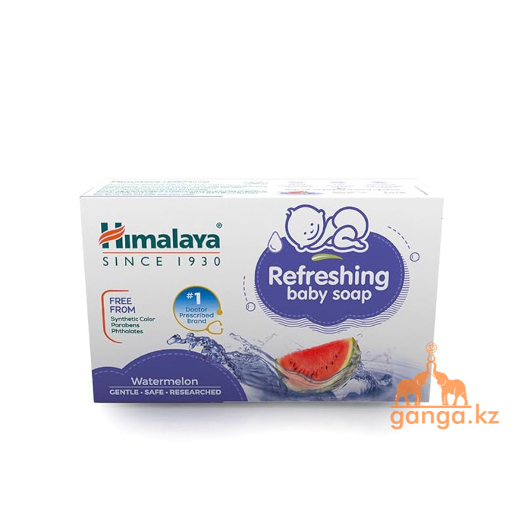 Детское освежающее мыло Арбуз, Кус-Кус, Ним (Refreshing Soap HIMALAYA), 75гр, фото 1