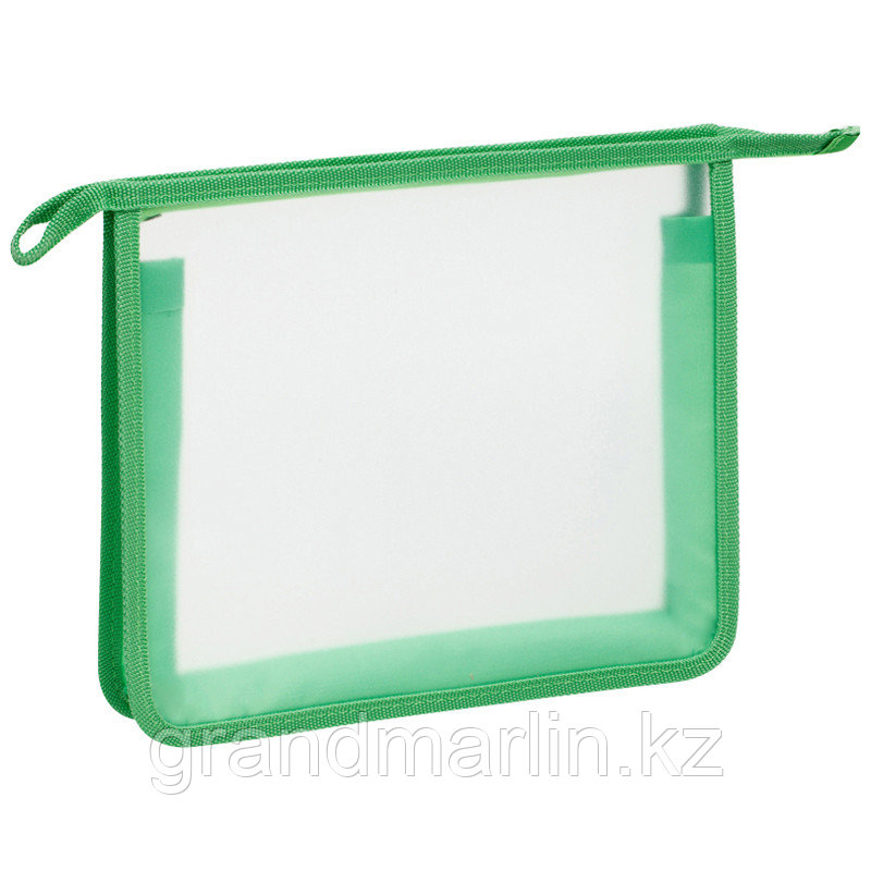 Папка для тетрадей 1 отделение А4 ArtSpace прозрачная/неон, пластик, на молнии, фото 1