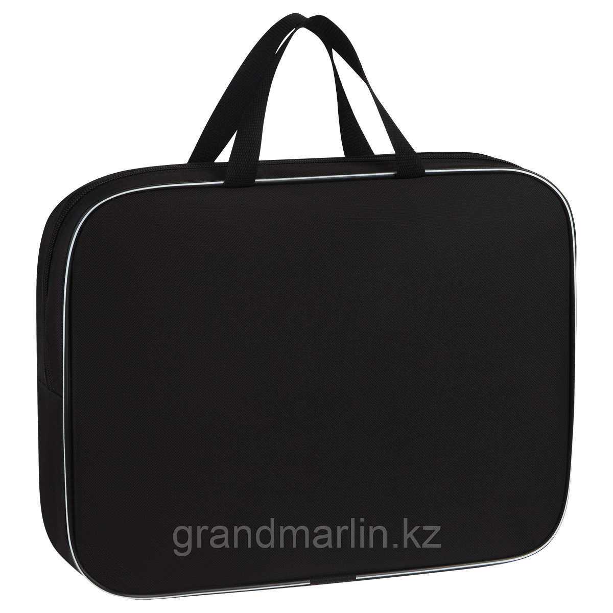 Папка с ручками Премиум А4 ArtSpace "Черная", полиэстер, на молнии, 70мм, фото 1