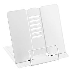 Подставка для книг СТАММ, металлическая, регулируемый угол наклона, белая