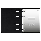 Тетрадь на кольцах А5, 120л., кожзам,  BG "Моно. Серый", фото 3