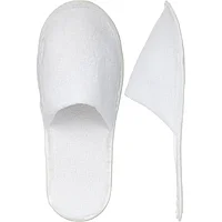 Тапочки одноразовые ГП Махровые Классик белые с закр мыс 2,5мм 150пар/уп