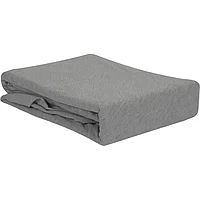 Простыня н/рез. из хлопкового трикотажа серого цв.Essential,180х200х30 см